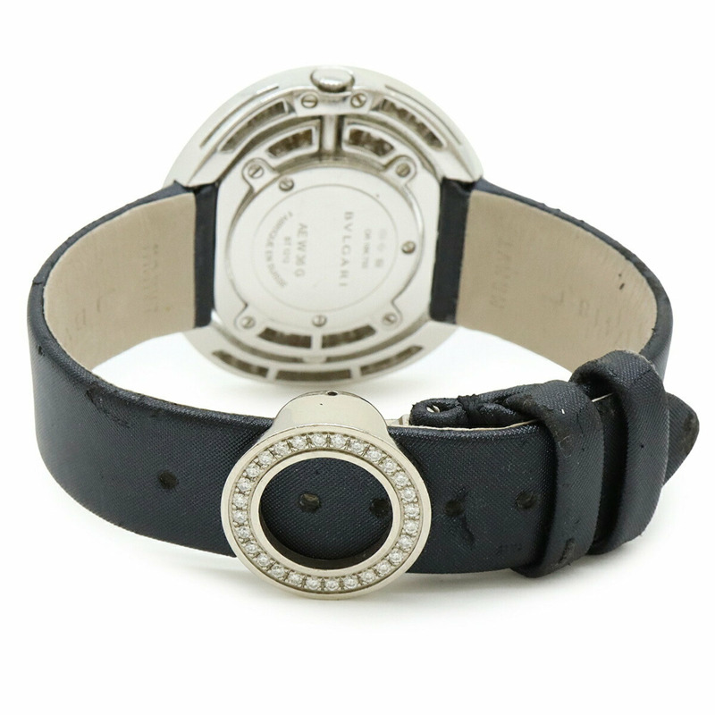 BVLGARI Astrale Cerchi 白色錶盤鑽石錶圈女士石英腕錶 AEW36G-6