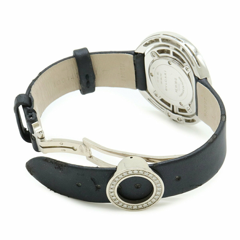 BVLGARI Astrale Cerchi 白色錶盤鑽石錶圈女士石英腕錶 AEW36G-7