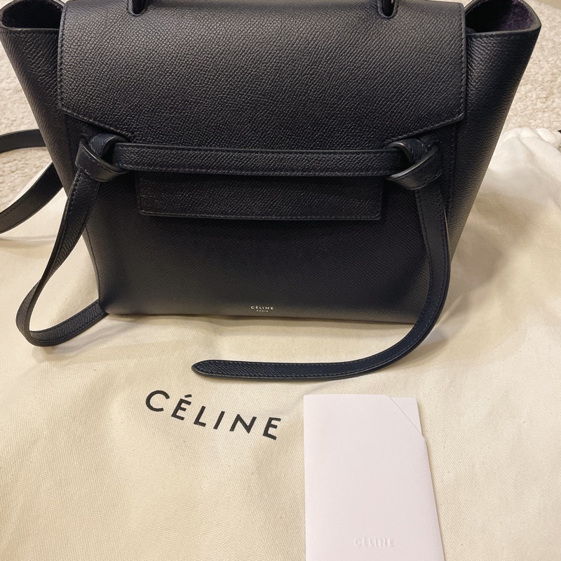 CELINE鯰魚包（中包）海軍藍-6