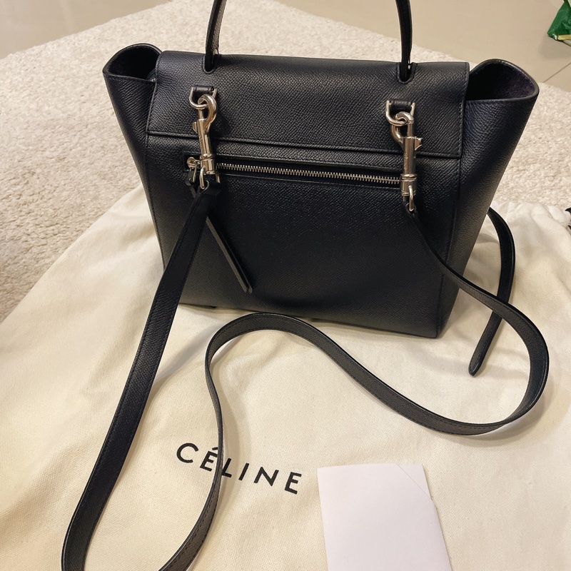 CELINE鯰魚包（中包）海軍藍-7