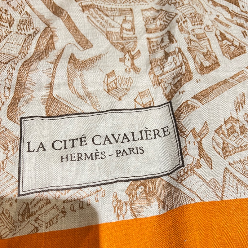 Hermes 愛馬仕 駿馬之城 圍巾披肩-3