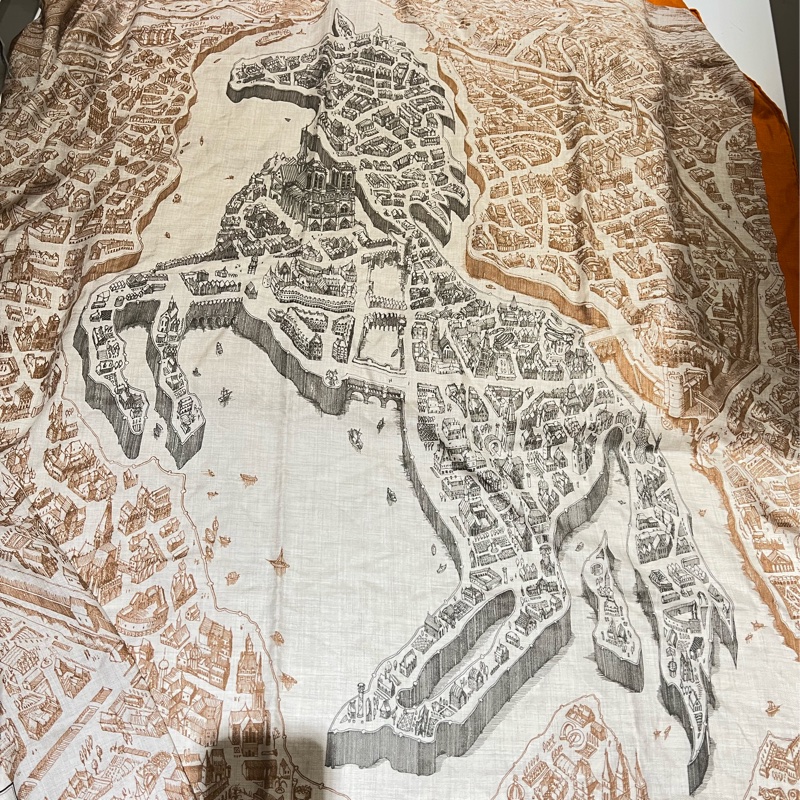 Hermes 愛馬仕 駿馬之城 圍巾披肩-4