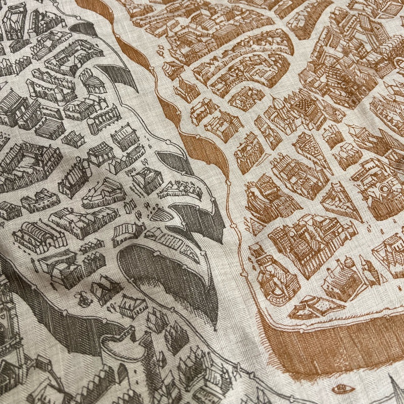 Hermes 愛馬仕 駿馬之城 圍巾披肩-6