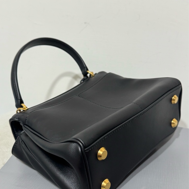 Balenciaga mini rodeo黑金手提斜背包-10