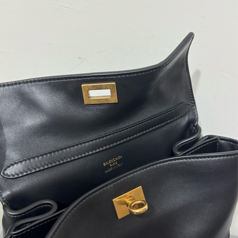 Balenciaga mini rodeo黑金手提斜背包-12