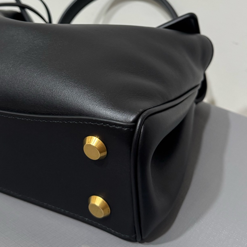 Balenciaga mini rodeo黑金手提斜背包-16