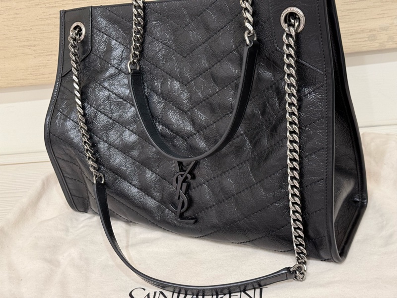 近全新 YSL shopping bag，2025/6 台灣專櫃購入-0