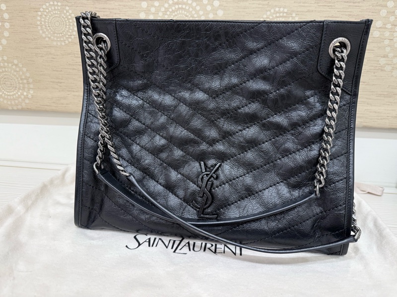 近全新 YSL shopping bag，2025/6 台灣專櫃購入-2