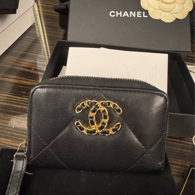 8成新 Chanel 19拉鏈零錢包-5