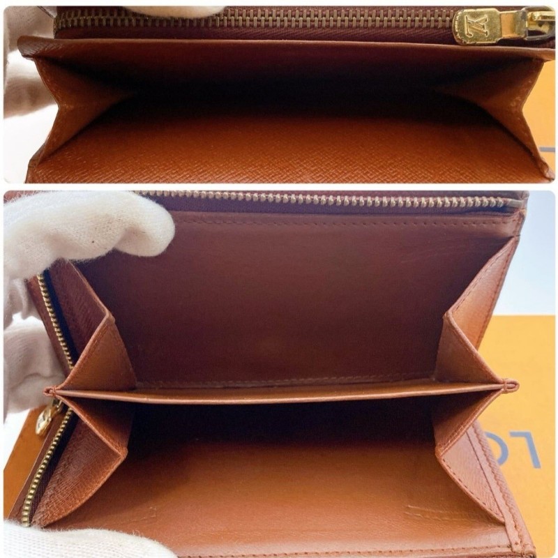 日本二手／LV中夾／拉鏈零錢包／序號RA0921-6