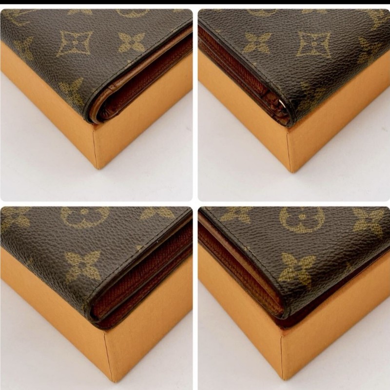 日本二手／LV中夾／拉鏈零錢包／序號RA0921-8