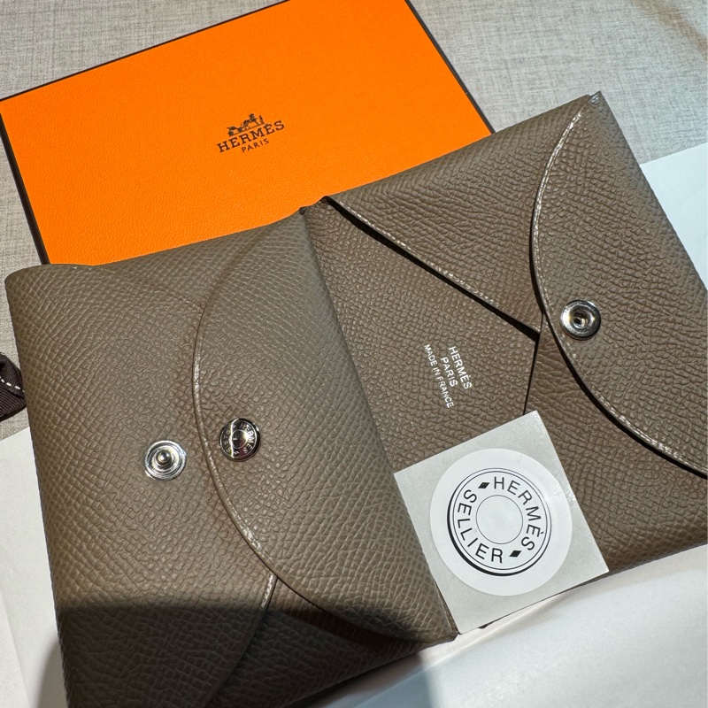 Hermes Calvi Duo (大象灰) 全新-1