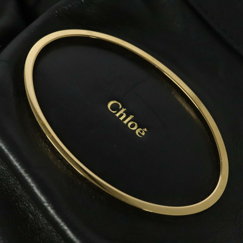 【日本直送】Chloe Victoria 手提包 皮革 2 款 黑色 金色 正品 am8691-17