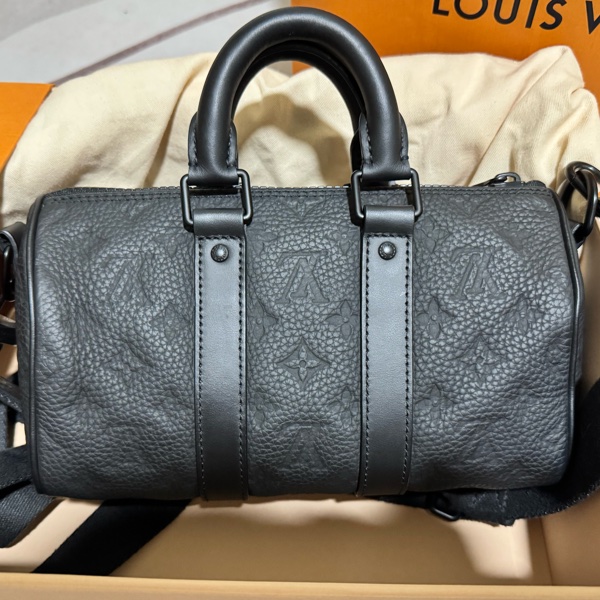 Louis Vuitton keepall25 M20900全皮壓紋款-7