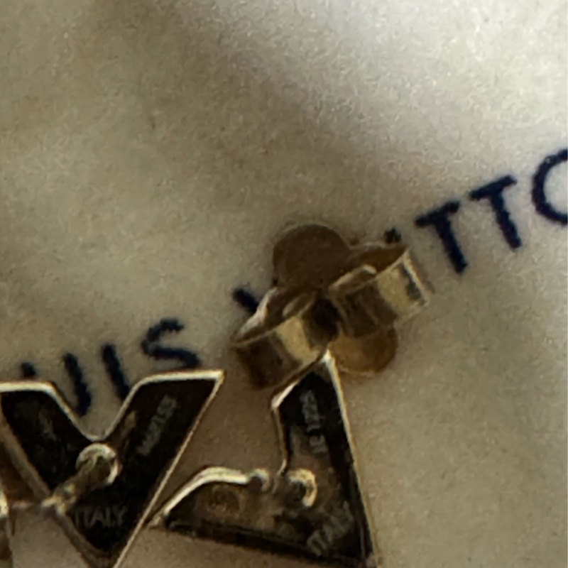 Louis Vuitton經典小logo耳釘-5