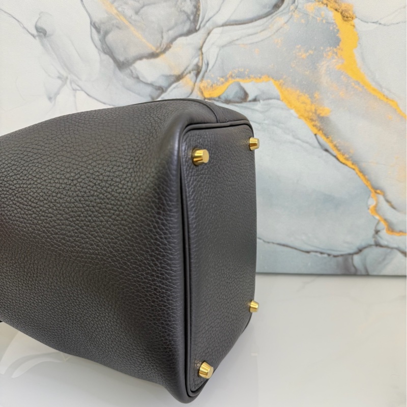 「M.Y精品」 Hermes picotin 18 菜籃子18 黑色金釦-28