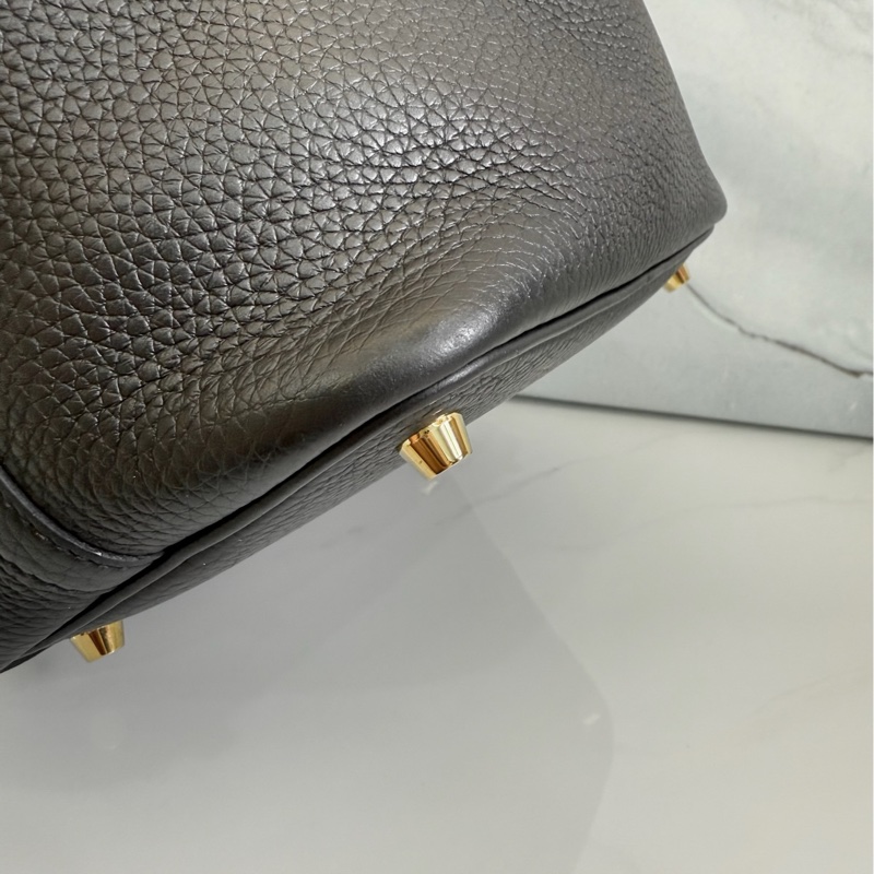 「M.Y精品」 Hermes picotin 18 菜籃子18 黑色金釦-31