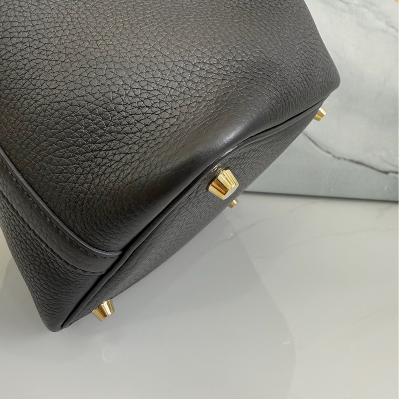 「M.Y精品」 Hermes picotin 18 菜籃子18 黑色金釦-33