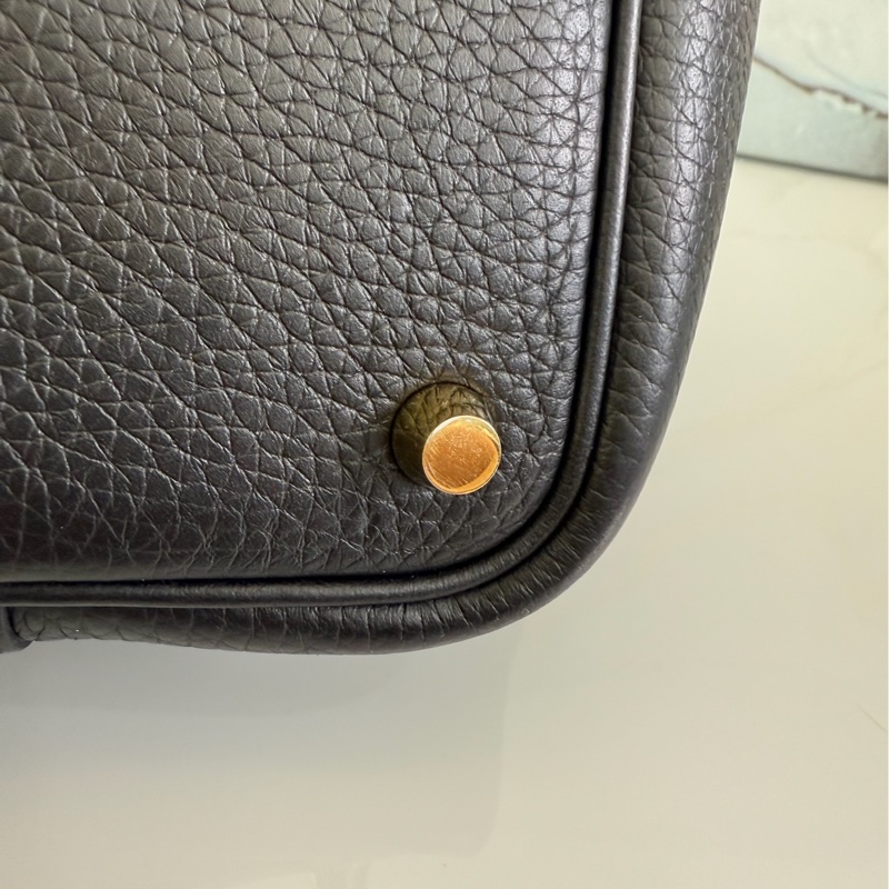 「M.Y精品」 Hermes picotin 18 菜籃子18 黑色金釦-35