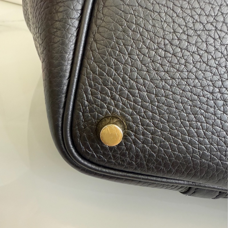 「M.Y精品」 Hermes picotin 18 菜籃子18 黑色金釦-40