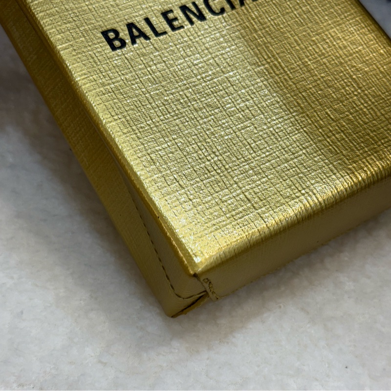 Balencia 巴黎世家 手機包 金色-4
