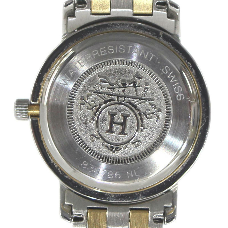 HERMES Clipper 女士手錶 838786NL YG，奶油色錶盤，石英機芯-4