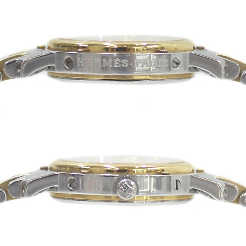 HERMES Clipper 女士手錶 838786NL YG，奶油色錶盤，石英機芯-5