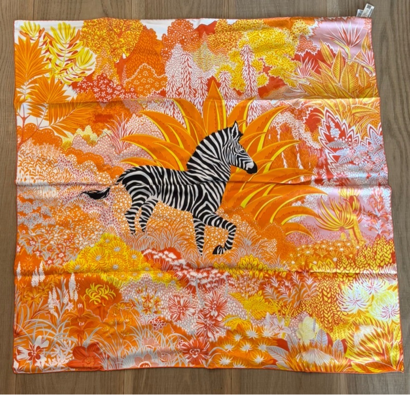 HERMES山地斑馬（Mountain Zebra）絲巾方巾-4