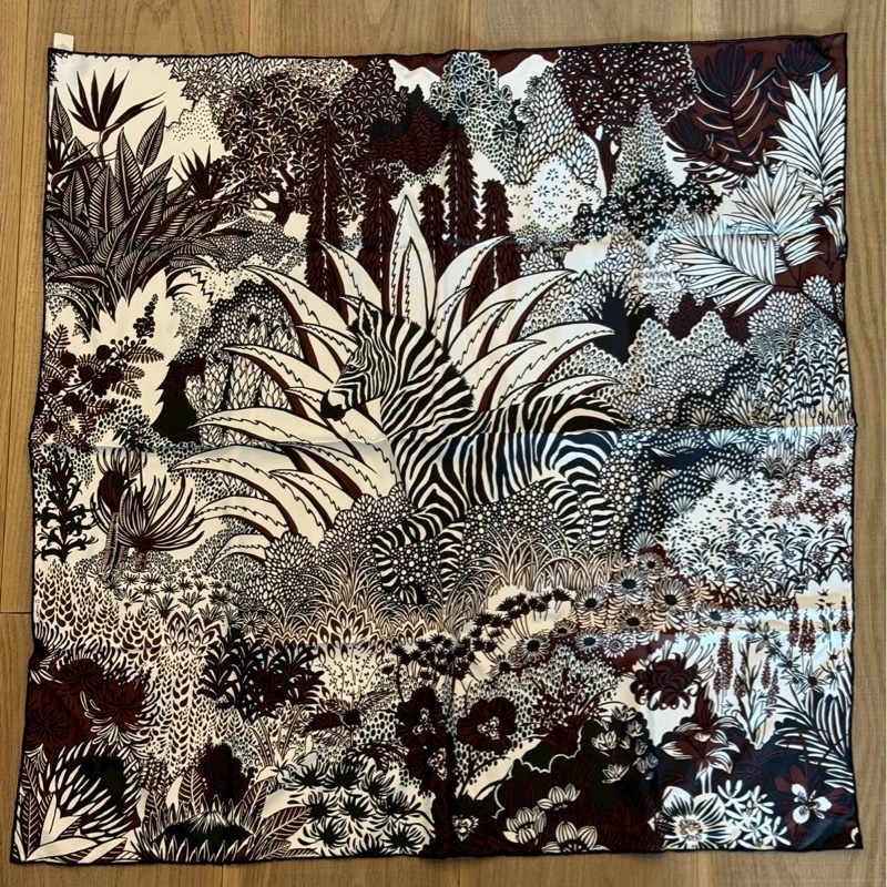 HERMES山地斑馬（Mountain Zebra）絲巾方巾-1