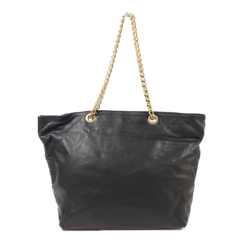 Valentino 牛皮皮革Chain Shoulder金扣肩背袋-1