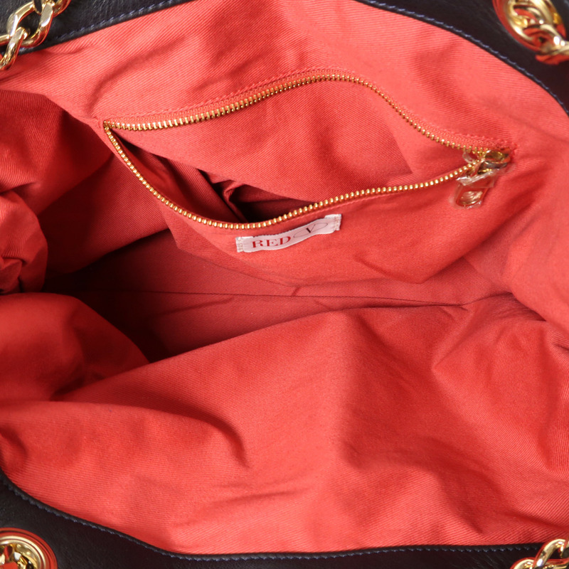 Valentino 牛皮皮革Chain Shoulder金扣肩背袋-4