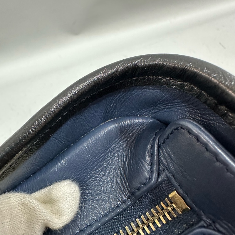Chanel A91810 黑色拼藍色流浪包 Gabrielle hobo 20cm-32