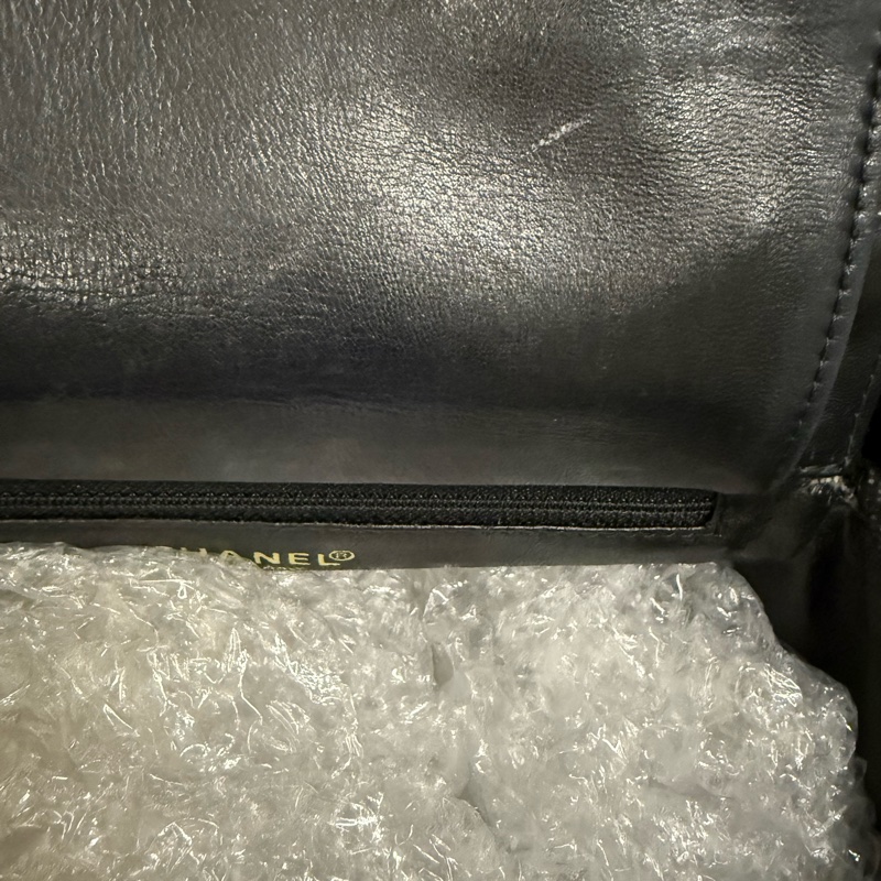 ［特價］CHANEL 黑色菱格紋手提肩背包-20