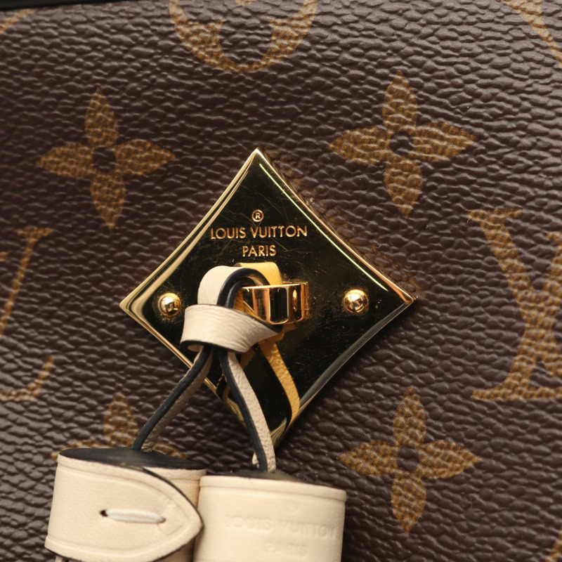 LOUIS VUITTON Saintonge 斜背包 M43559 Monogram 皮革 棕色-6