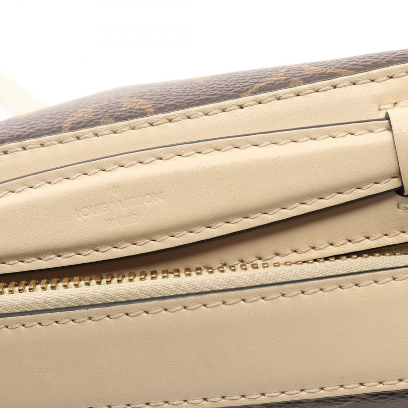 LOUIS VUITTON Saintonge 斜背包 M43559 Monogram 皮革 棕色-9