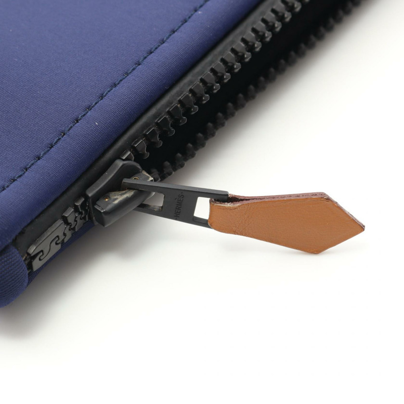 愛馬仕 Neobain PM Poulpe Fiction 手拿包 藍色 二手 女士-6