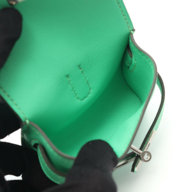 HERMES Kelly Festival Vert Comics 手鍊 Vaux Swift 皮革 Vaux Swift 皮革 綠色 二手 女士-2
