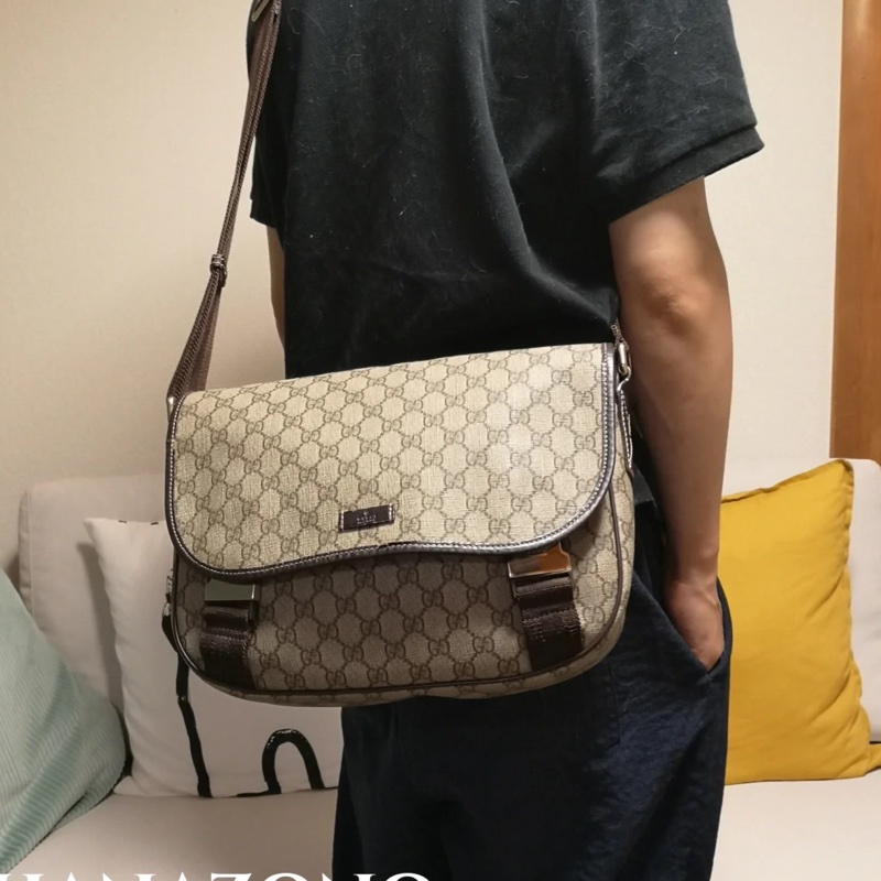 💗香緹國際精品💗 Gucci 原色老花翻蓋肩背包 包況好-0