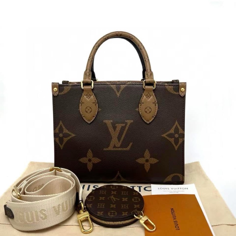 Lv M47373晶片款手提斜包on the go-5