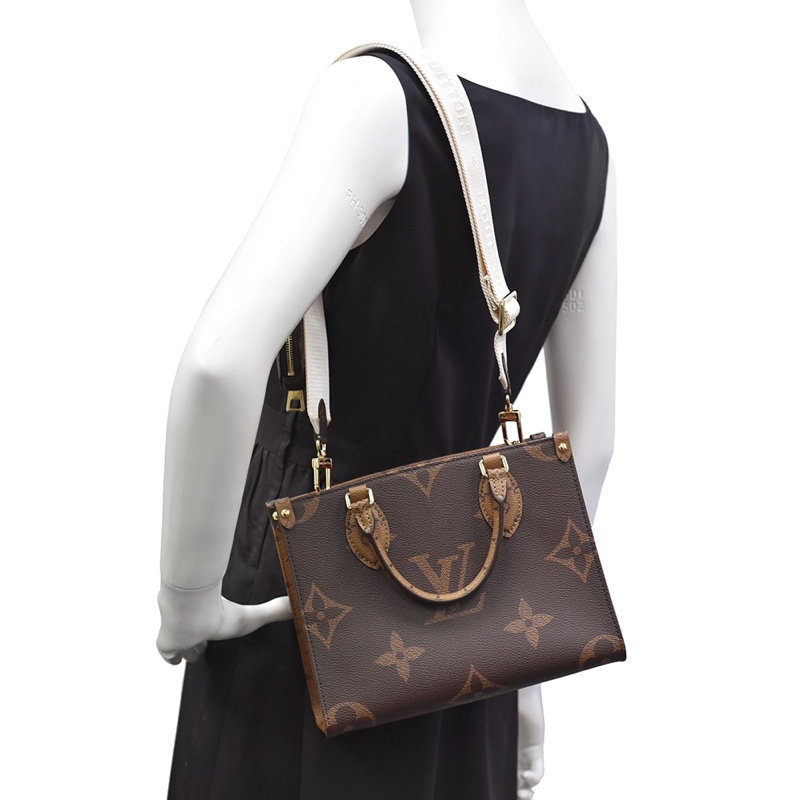 Lv M47373晶片款手提斜包on the go-11