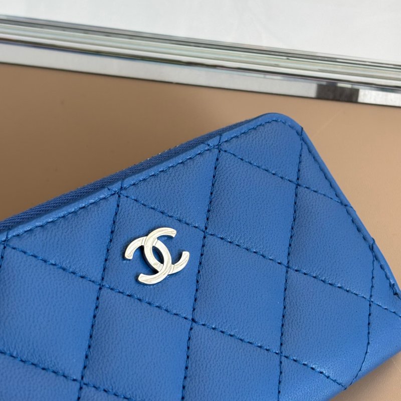 超甜 ::CHANEL:: 香奈兒 閃電藍 鑰匙包 零錢包 卡片包  L型拉鍊零錢包-6