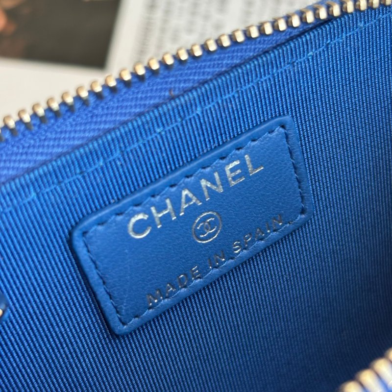 超甜 ::CHANEL:: 香奈兒 閃電藍 鑰匙包 零錢包 卡片包  L型拉鍊零錢包-13