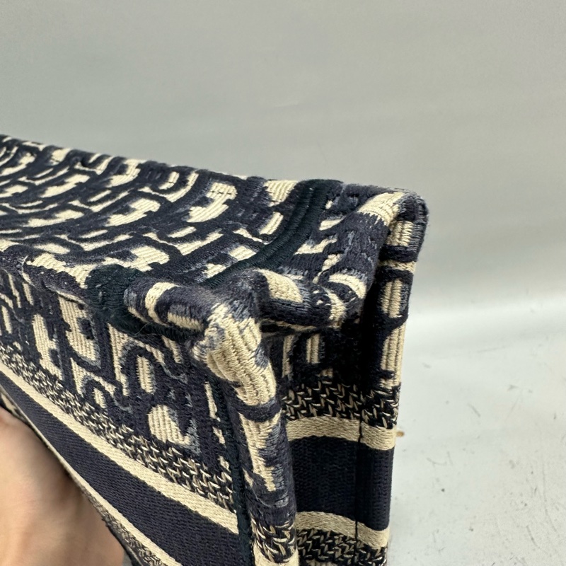 Dior S5475 藍色老花迷你手提包 mini oblique booktote-6