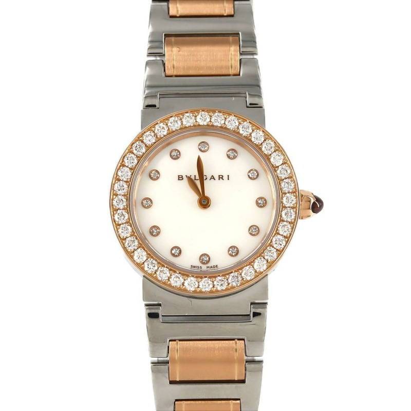 寶格麗 PG Combi D・12P BBLP26SG 102477 SSxPG 石英腕錶-0