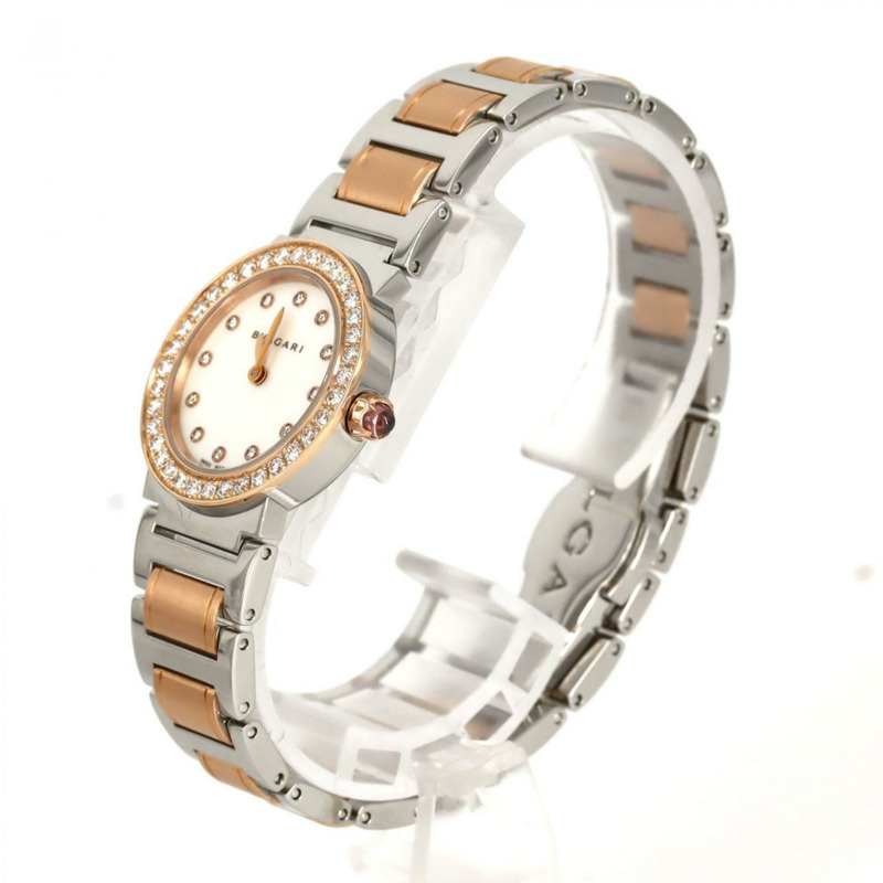 寶格麗 PG Combi D・12P BBLP26SG 102477 SSxPG 石英腕錶-1