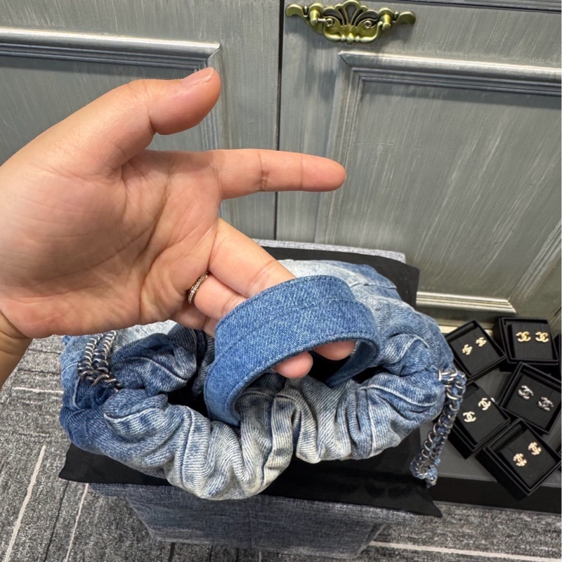Chanel 22bag 雙肩包 牛仔布漸變 尺寸約29×8×34-7