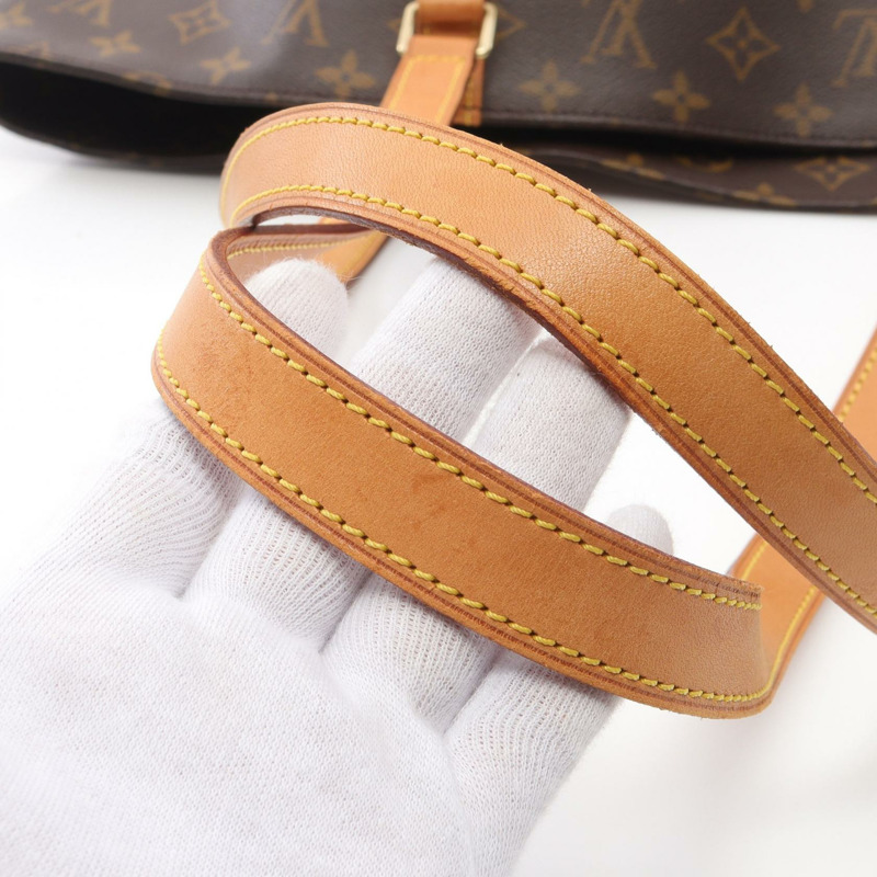 LOUIS VUITTON Sac 購物手提包單肩包 M51108 Monogram 皮革棕色二手-8