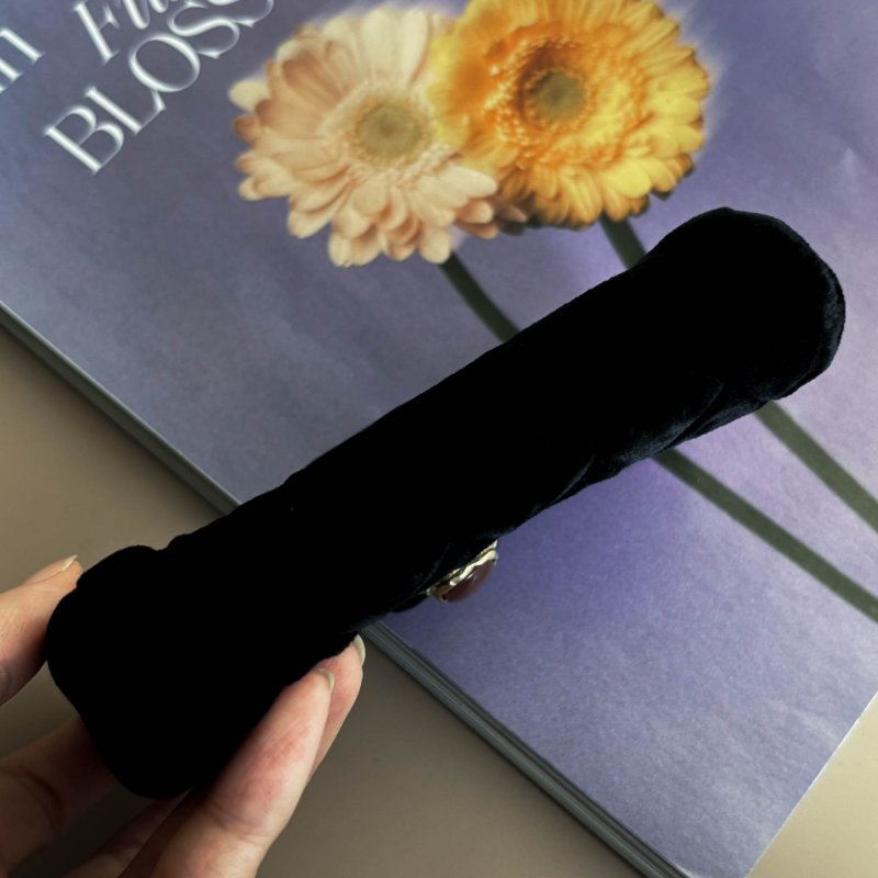 老香奶奶收藏品等級 ::CHANEL:: 香奈兒 天鵝絨內裏帆布紅寶石釦式雙層小功能包 錢包-2