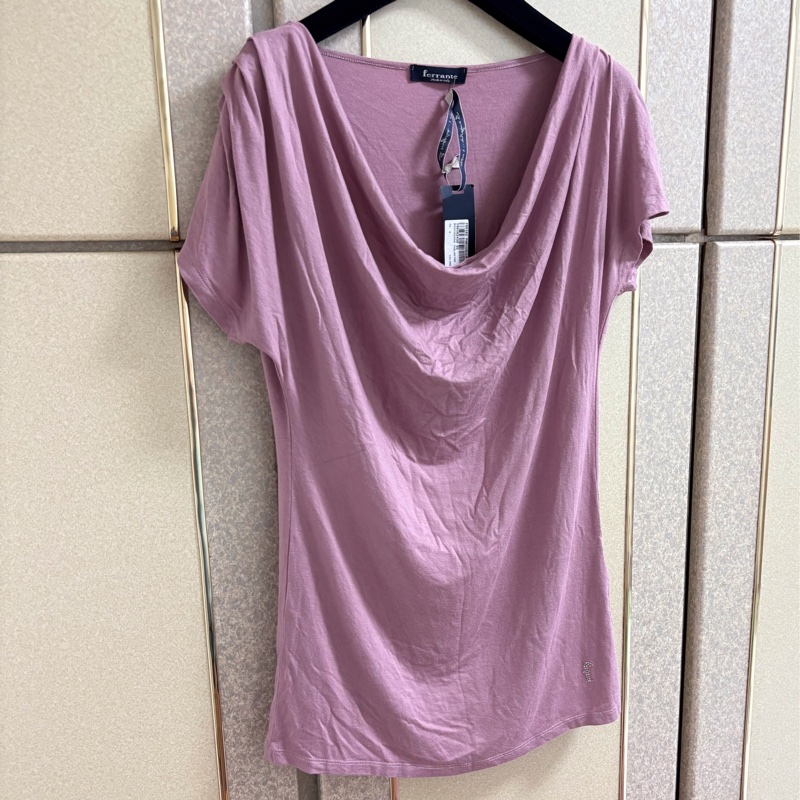 27）義大利精品Ferrante柔軟天絲棉上衣 S-L適穿 全新含吊牌原價7800-2