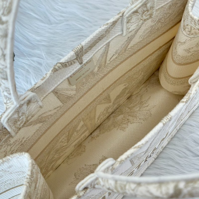 DIOR 刺繡無限夢境Tote - 中號白金-6